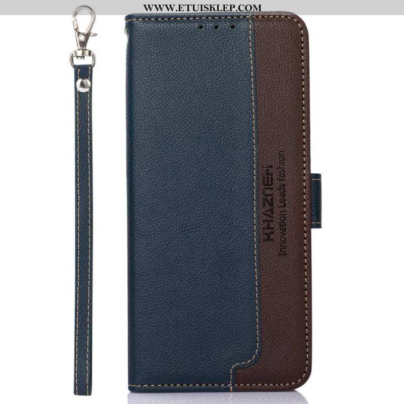 Etui Folio do Poco M5 Rfid Khazneh W Stylu Liczi